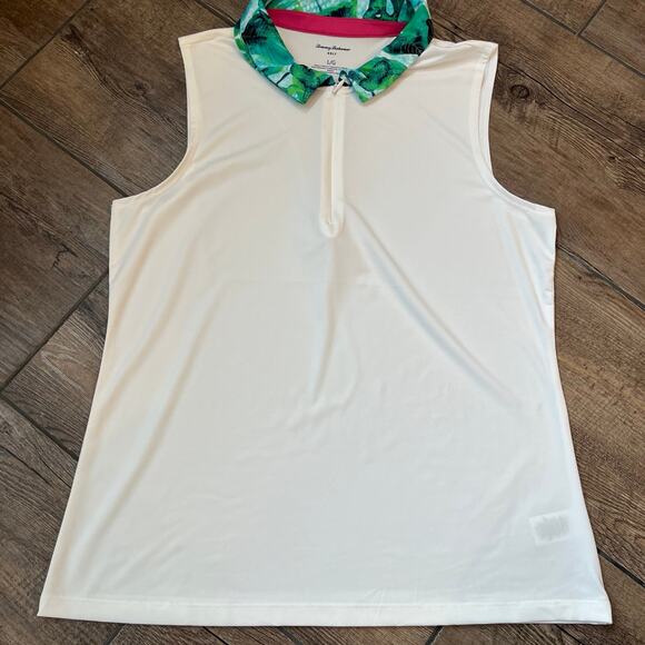 Tommy Bahama Tops - Tommy Bahama Performance 1/4 zip golf tank Women's size Large